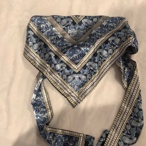 Printed Crop Tie Back Top